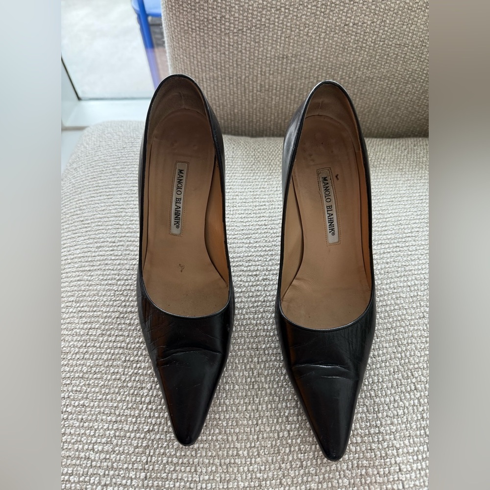 Manolo Blahnik Black Heels - Picture 8 of 9